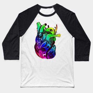 Rainbow Light Heart Baseball T-Shirt